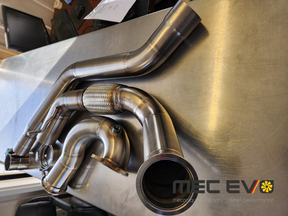 AUDI Q5 A6 A8 DPF DELETE 304 STAINLESS 3 INCH DOWNPIPE KIT