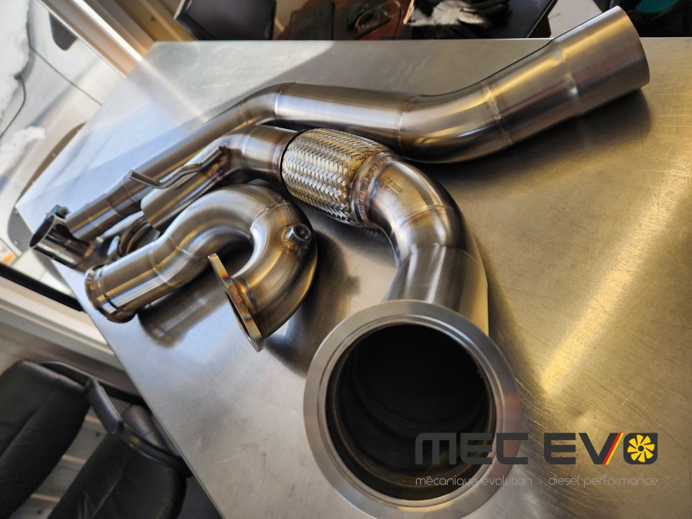 AUDI Q5 A6 A8 DPF DELETE 304 STAINLESS 3 INCH DOWNPIPE KIT