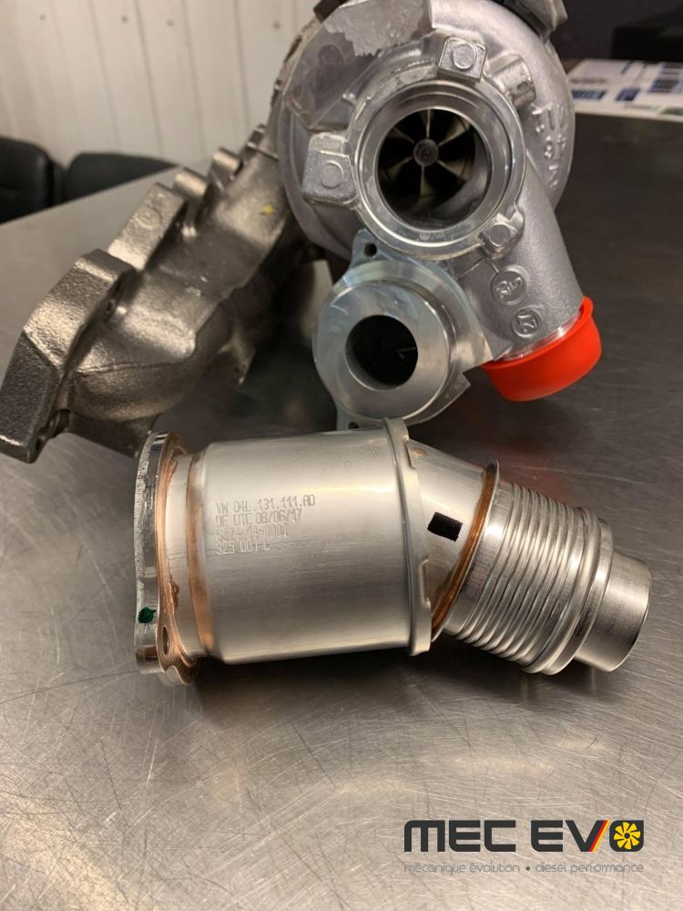 GARRETT CR190 TURBO UPGRADE FOR 2015 TDI CVCA/CRUA WITH BILLET SILENCER PIPE