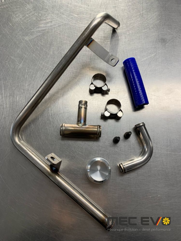 MEC EVO DPF DELETE 2.5 INCHES SS304 STAINLESS DOWNPIPE KIT FOR CRUA/CVCA GOLF, GOLF WAGON, JETTA AND PASSAT 2015