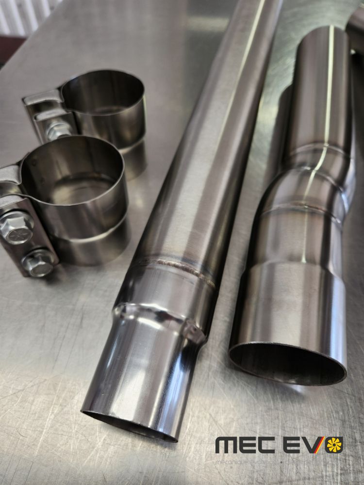 MEC EVO DPF DELETE 2.5 INCHES SS304 STAINLESS DOWNPIPE KIT FOR CKRA PASSAT 2012 TO 2014