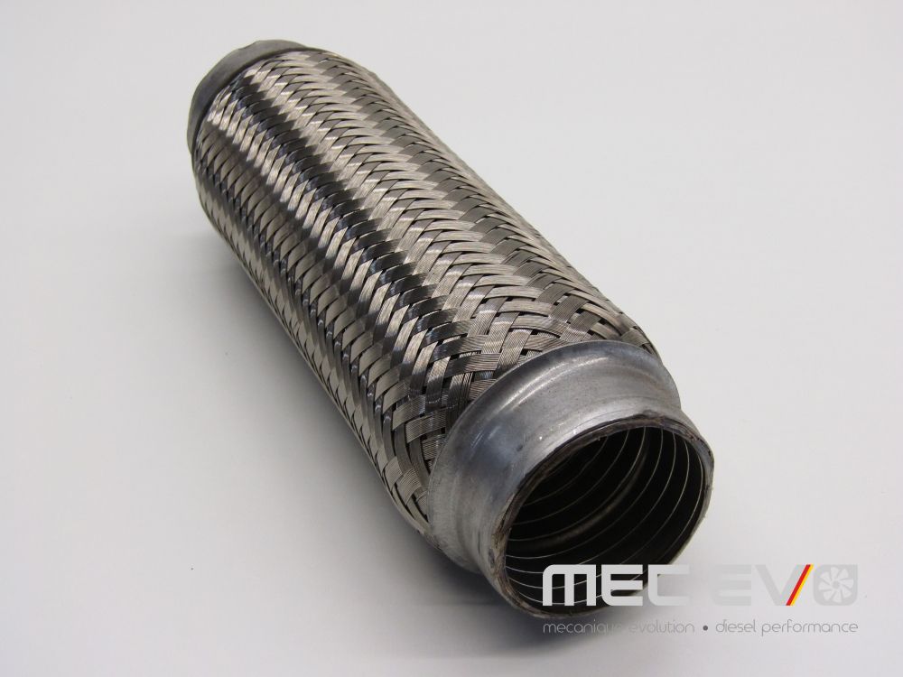 2.25'' X 10'' Interlock 304 Stainless Steel Exhaust Flexible