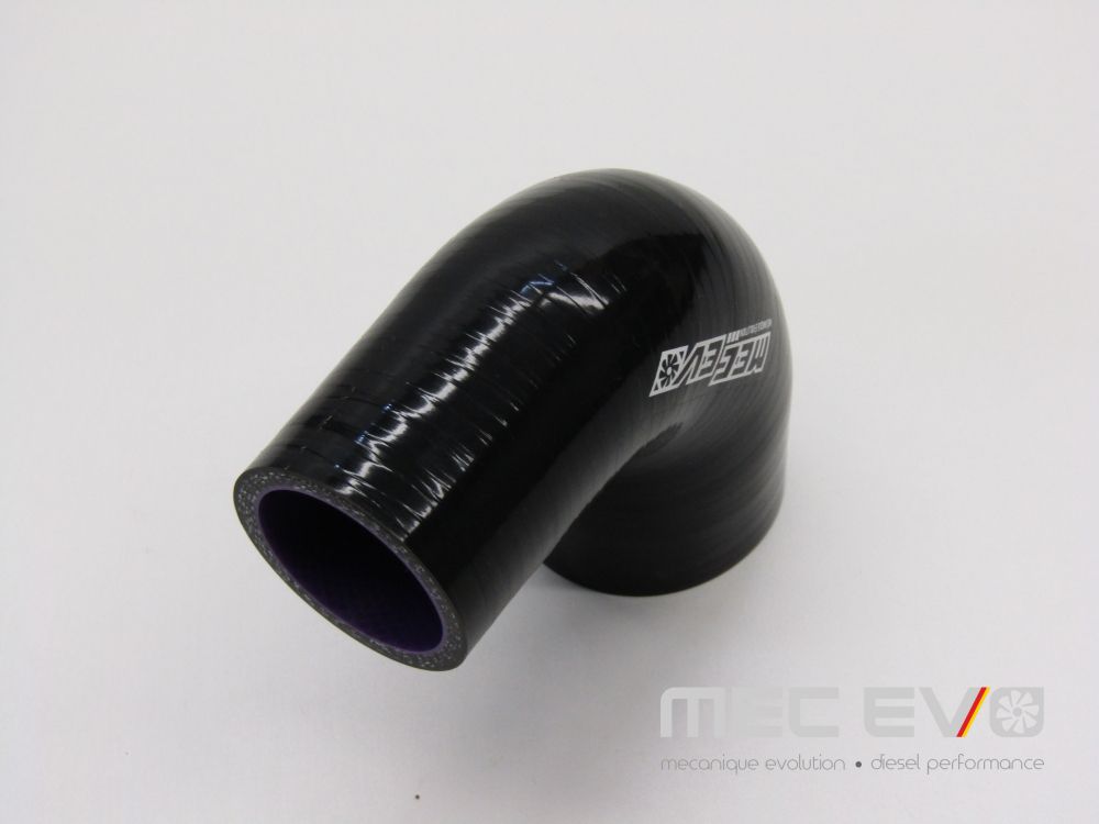 Mec Evo 1.5'' to 2'' 90 degree silicone coupler.
