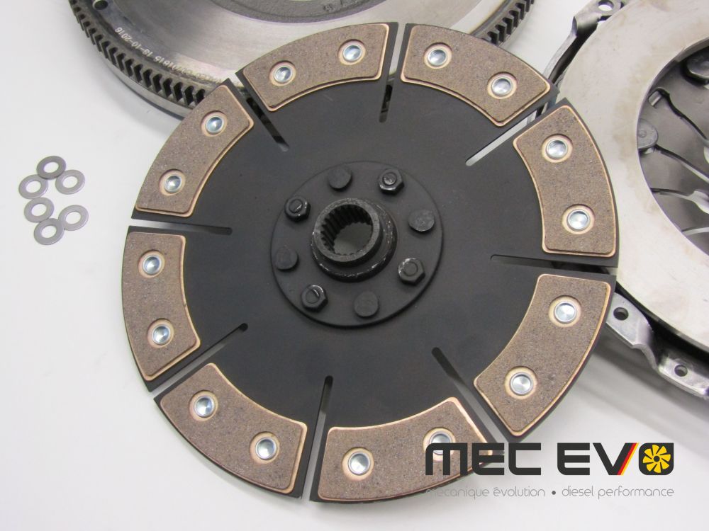 Race Valeo single mass clutch kit + flywheel 240mm 6 speed