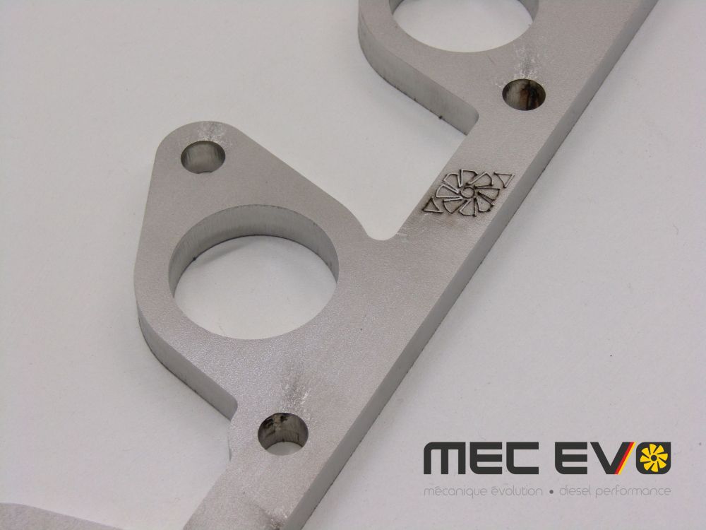16 valve Round port Stainless Steel Cylinder head flange