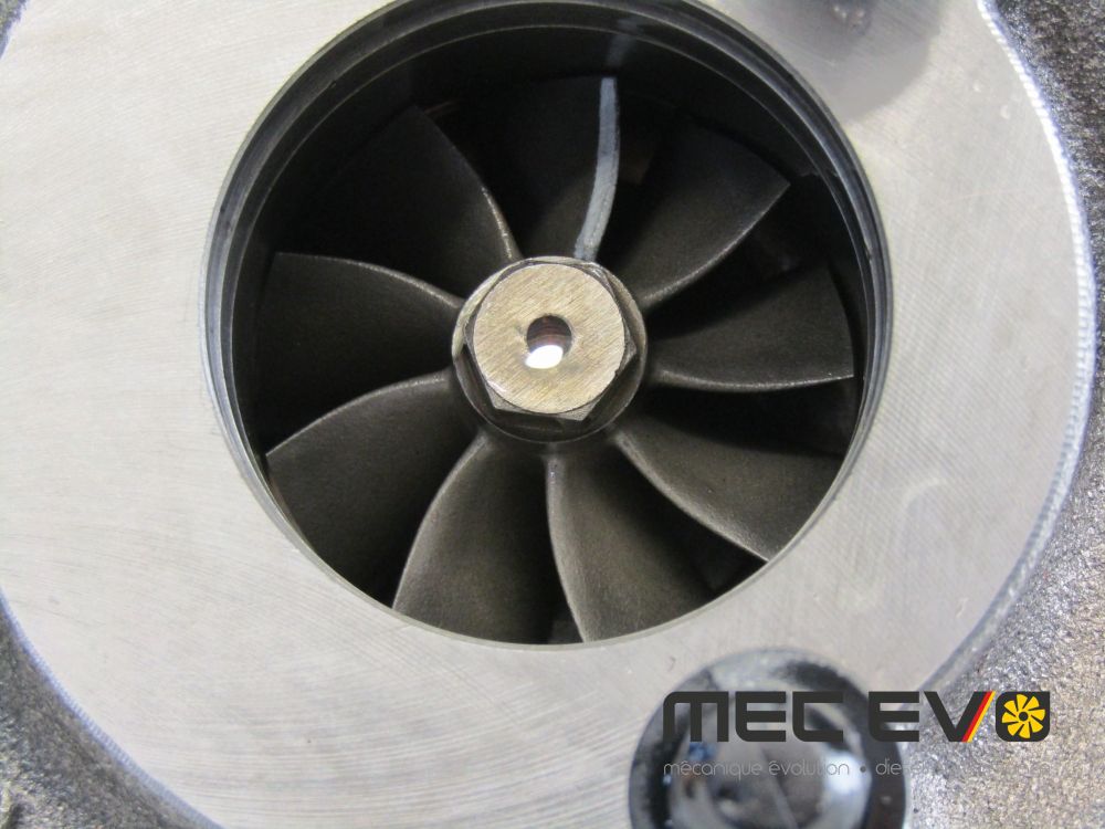 Garrett turbo gt1856+ with 7+7 billet wheel longitudinal